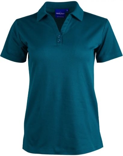 Picture of Winning Spirit, Ladies Cotton Back TrueDry S/S Polo